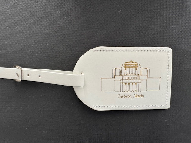 Cardston Temple Luggage tag