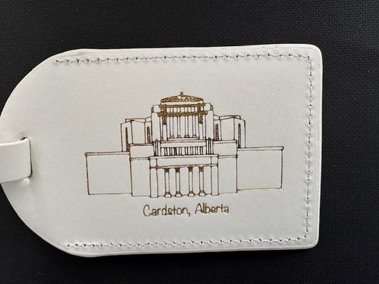Cardston Temple Luggage tag