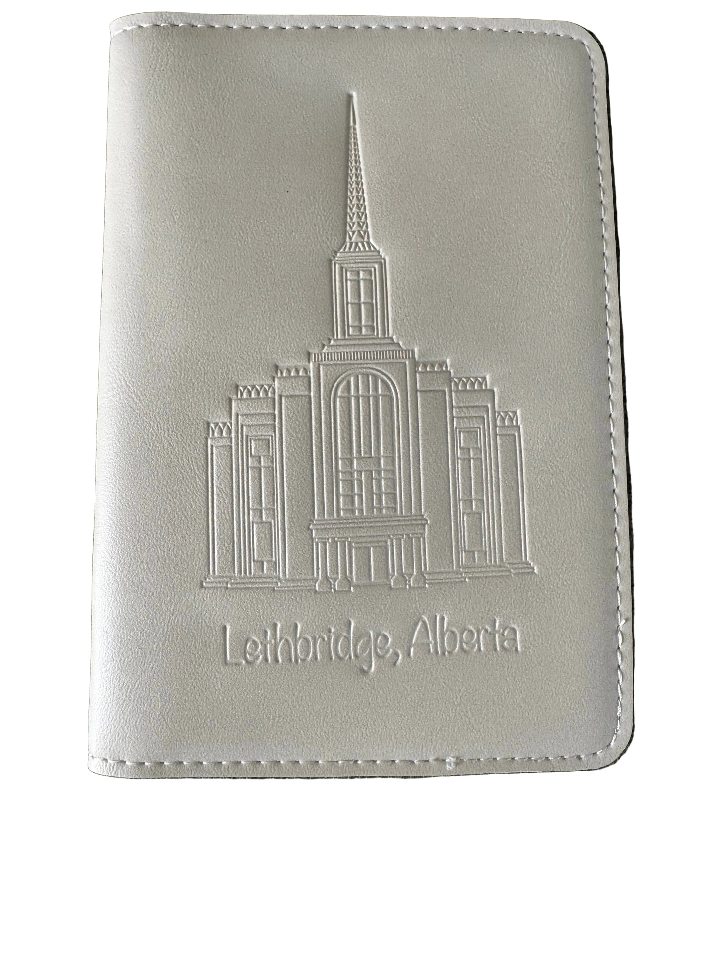 Temple Name Holder - Leather inside pocket