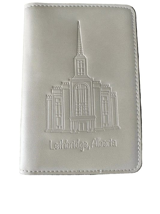 Temple Name Holder - Leather inside pocket